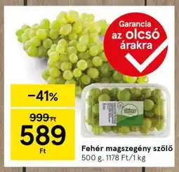 Tesco Fehér magszegény szőlő ajánlat