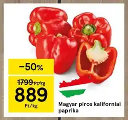 Tesco Magyar piros kaliforniai paprika ajánlat
