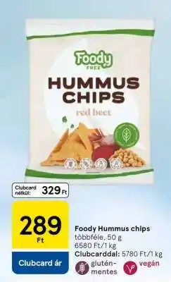 Tesco Foody hummus chips ajánlat