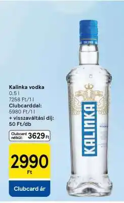 Tesco Kalinka vodka ajánlat