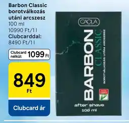 Tesco Barbon Classic borotválkozás utáni arcszesz ajánlat