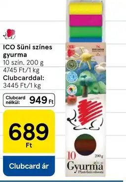 Tesco ICO Süni színes gyurma ajánlat
