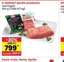Interspar S-Budget darált sertéshús ajánlat