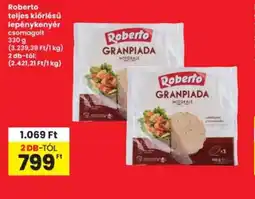 Interspar Roberto teljes kiőrlésű lepénykenyér ajánlat