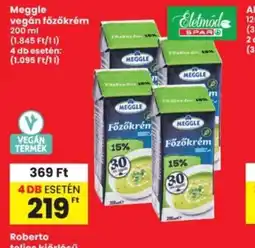 Interspar Meggle Vegán Főzőkrém ajánlat