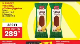 Interspar S-Budget vaníliaizű pálcikás jégkrém ajánlat