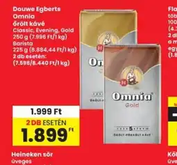Interspar Douwe Egberts Omnia őrölt kávé ajánlat