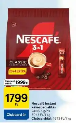 Tesco Nescafé instant kávéspecialitás ajánlat