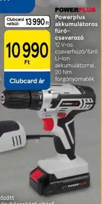Tesco Powerplus akkumulátoros fúró-csavarozó ajánlat