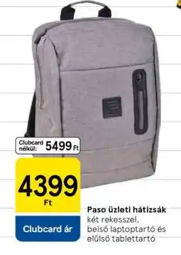 Tesco Paso üzleti hátizsák ajánlat
