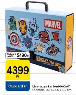 Tesco Licenszes kartonbőrönd ajánlat