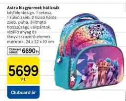 Tesco Astra kisgyermek hátizsák ajánlat