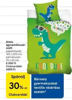 Tesco Dinós ágyneműhuzat-szett ajánlat