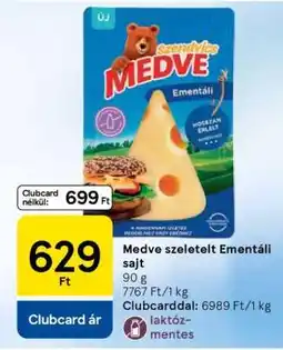 Tesco MEDVE Szeletelt Ementáli Sajt ajánlat