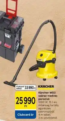 Tesco Kärcher WD3 száraz-nedves porszívó ajánlat
