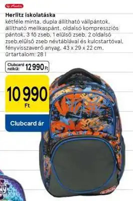 Tesco Herlitz iskolatáska ajánlat