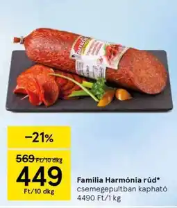 Tesco Familia Harmónia rúd ajánlat
