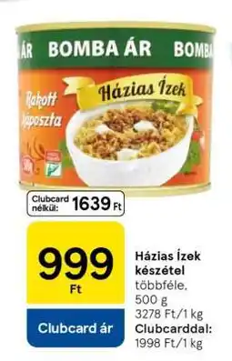 Tesco Háziás Ízek Készétel ajánlat