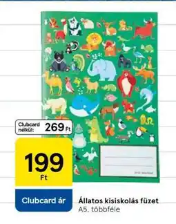 Tesco Állatos kisiskolás füzet ajánlat
