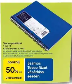 Tesco Tesco spirálfüzet ajánlat