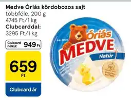 Tesco Medve Óriás kördobozos sajt ajánlat