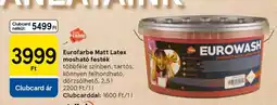 Tesco Eurofarbe Matt Latex mosható festék ajánlat
