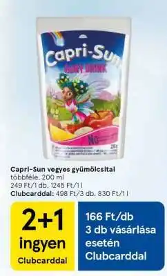 Tesco Capri-Sun vegyes gyümölcsital ajánlat