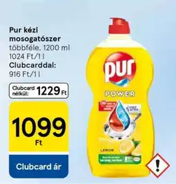 Tesco Pur kézi mosogatószer ajánlat