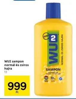 Tesco WU2 sampon normál és zsíros hajra ajánlat