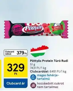 Tesco Pöttyös Protein Túró Rudi ajánlat