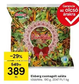 Tesco Eisberg csomagolt saláta ajánlat