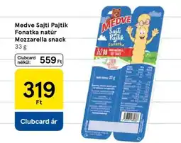 Tesco Medve Sajti Pajtik Fonatka natúr Mozzarella snack ajánlat