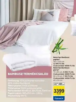 Tesco Naturtex Bambusz termékcsalád ajánlat
