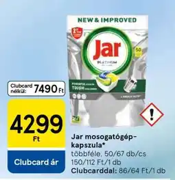 Tesco Jar mosogatógép-kapszula ajánlat