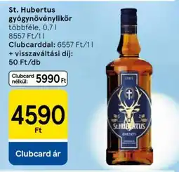 Tesco St. Hubertus gyógynövénylikőr ajánlat