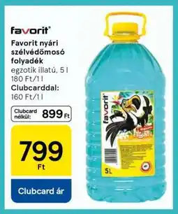 Tesco Favorit nyári szélvédőmosó folyadék ajánlat