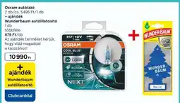Tesco Osram autóizzó + Wunderbaum autóillatosító ajánlat