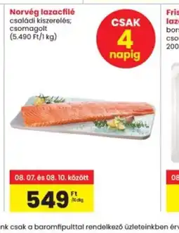 Interspar Norvég lazacfilé ajánlat