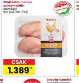 Interspar SPAR GMO-mentes csirkemellfilé ajánlat