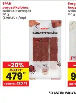 Interspar Spar parasztkolbász ajánlat