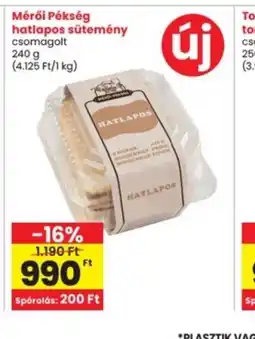 Interspar Mérői Pékség hatlapos sütemény ajánlat