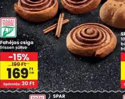 Interspar Fahéjas csiga ajánlat