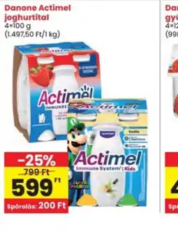 Interspar Danone Actimel joghurtital ajánlat