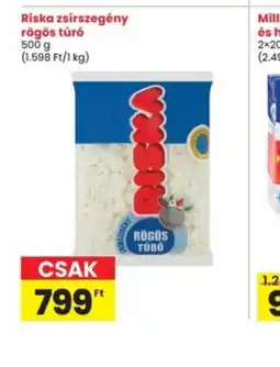 Interspar Riska zsírszegény rögös túr ajánlat