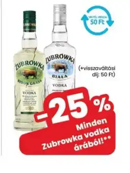 Interspar Zubrowka vodka ajánlat