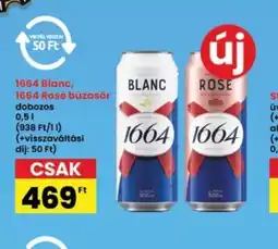 Interspar 1664 Blanc, 1664 Rosé búzasör ajánlat