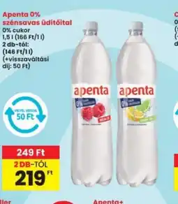 Interspar Apenta 0% szénsavas üdítőital ajánlat