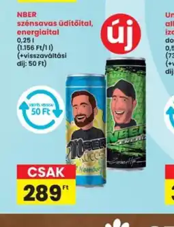 NBER szénsavas üdítőital, energiaital
