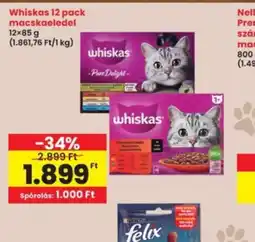 Interspar Whiskas 12 pack macskaeledel ajánlat