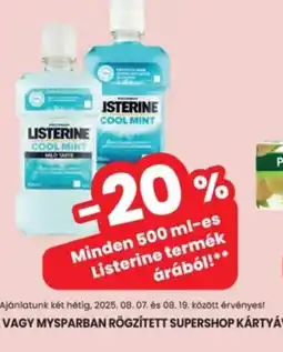 Interspar Listerine Cool Mint ajánlat
